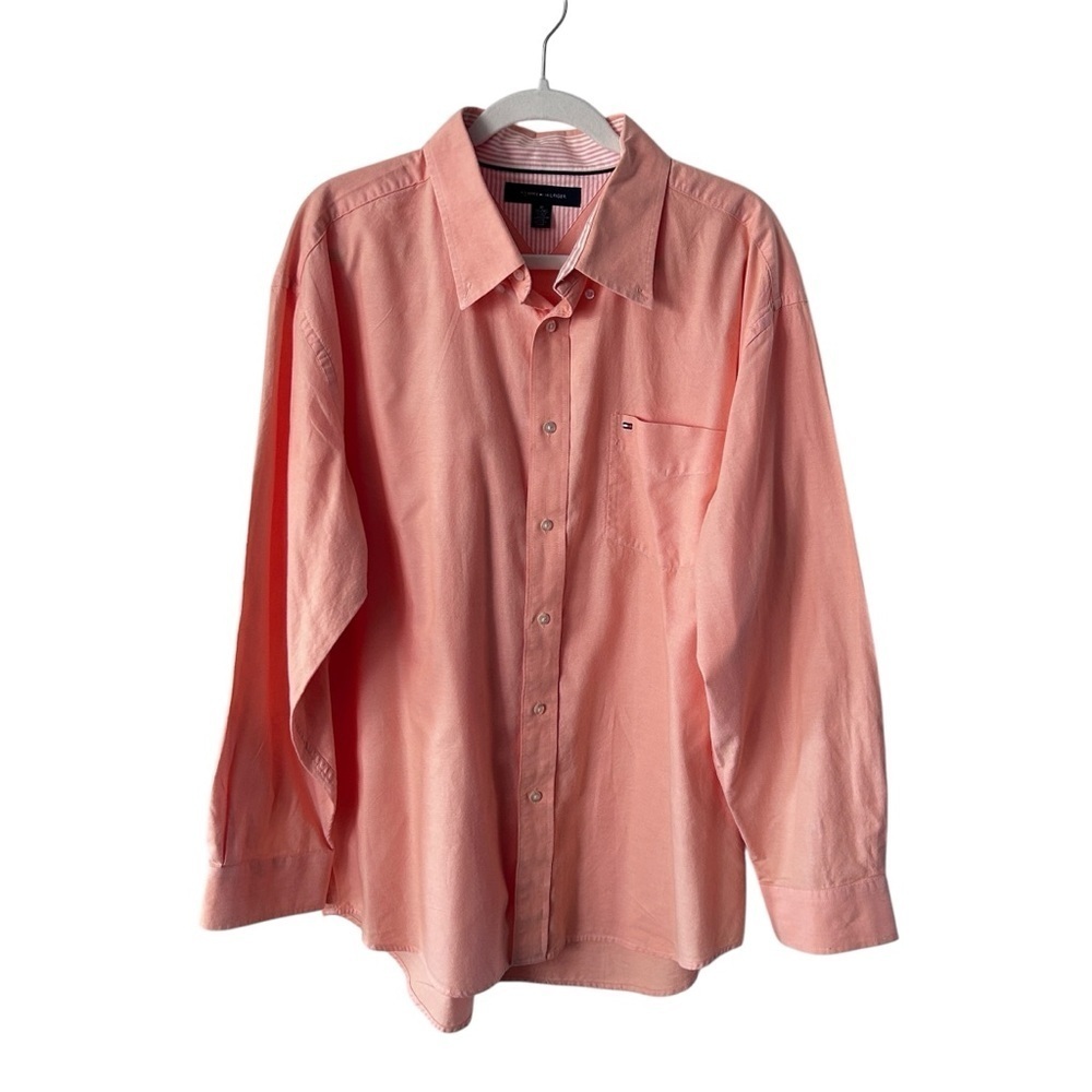 Tommy Hilfiger Men's Heritage Oxford Long-Sleeve Button-Down Shirt L (TG/XG)